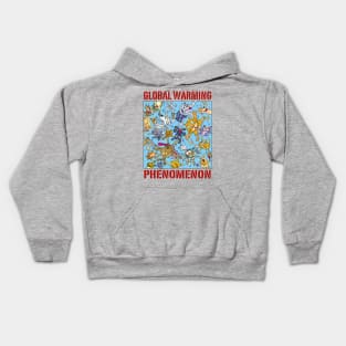 Global warming phenomenon Kids Hoodie